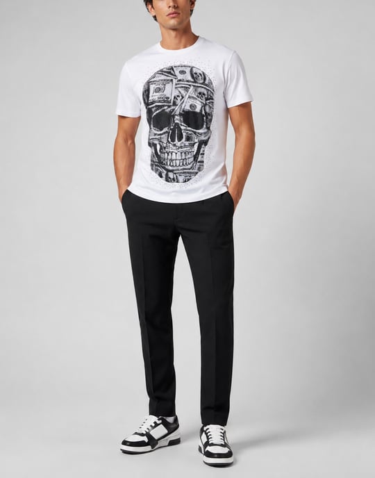 T-Shirt Round Neck Ss Skull - Image 4