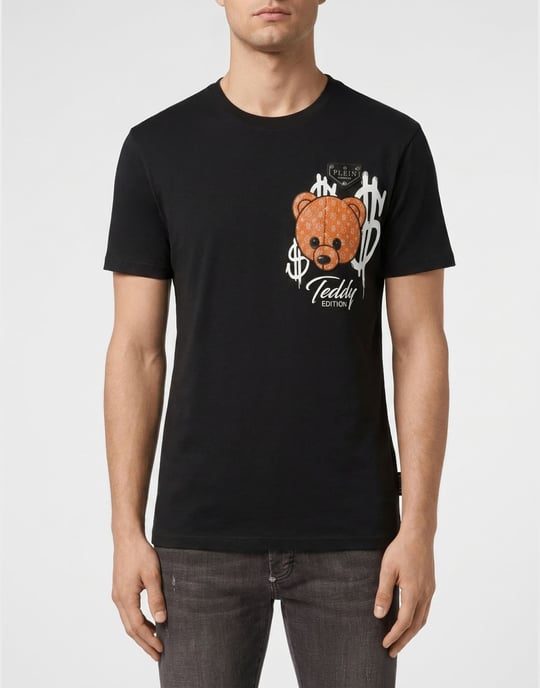 T-Shirt Med Rund Hals Och Kort Ärm Teddy - Image 2