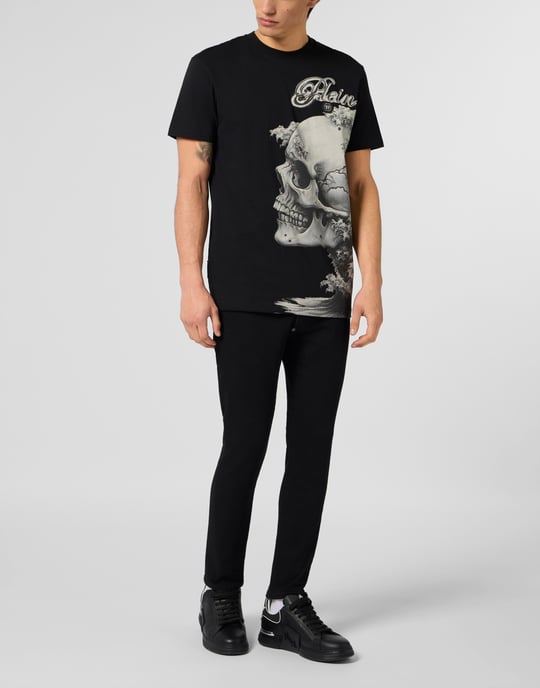 T-Shirt Med Rund Hals Och Kort Ärm Skull - Image 4