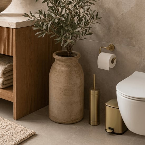 Casa di Elturo Toiletborstel glam – mat – metaal – Ø7,5 x h42 cm - Image 3