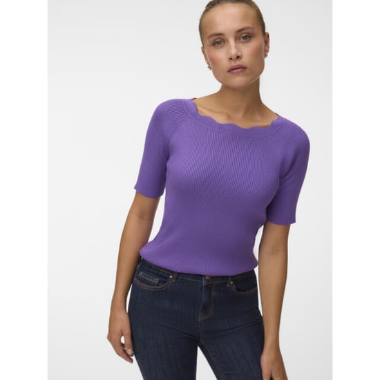Vero Moda Vmida gebreide top met boothals - Image 1