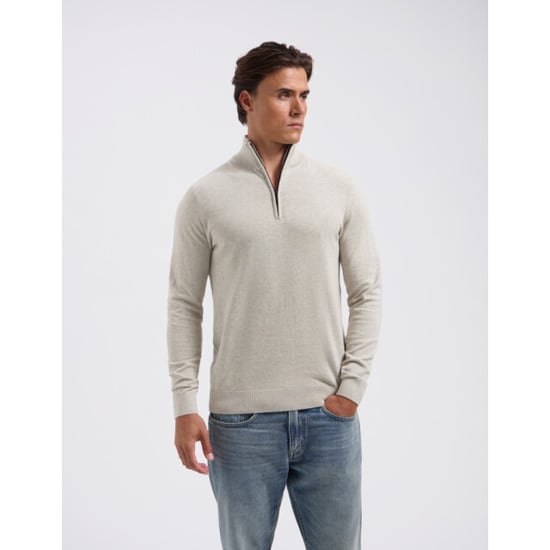 Saint Steve Cas 19480 sand melange half zip - Image 1