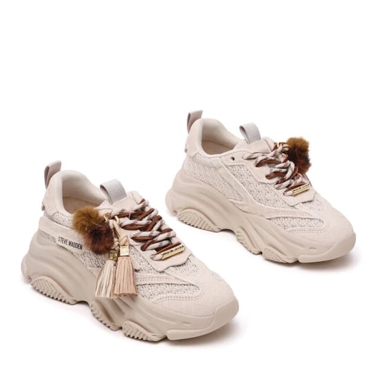 Steve Madden Possession-ppe bone suede dames sneaker - Image 3