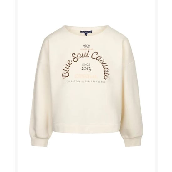 Red Button Terry sweater chestprint - Image 1