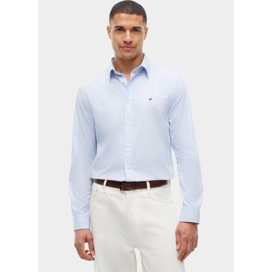 Tommy Hilfiger Overhemd heren flex hairline poplin rf shirt mw0mw44571/0a5 - Image 1