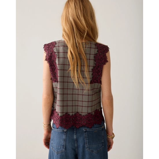 Summum 2s3525-12482 120 top check burgundy multicolour - Image 6