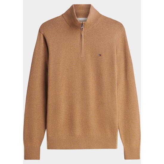 Tommy Hilfiger Half zip pima org ctn cashmere zip moc mw0mw28049/a1l - Image 5