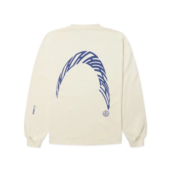Woodbird Wbbeam ls warp tee 2626-409 off white - Image 1