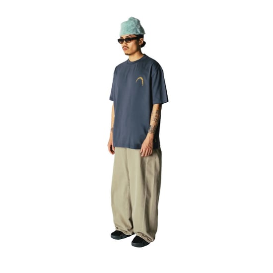 Woodbird Wbbaine warp tee 2626-416 slate blue - Image 3