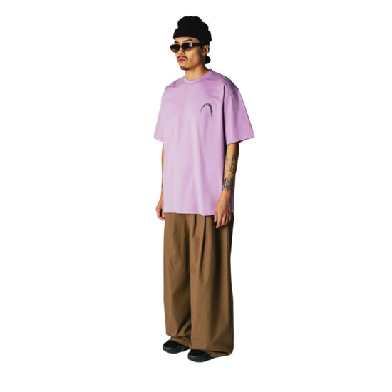 Woodbird Wbbaine warp tee 2626-416 dusty violet - Image 2
