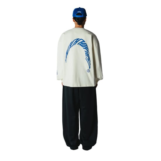 Woodbird Wbbeam ls warp tee 2626-409 off white - Image 4