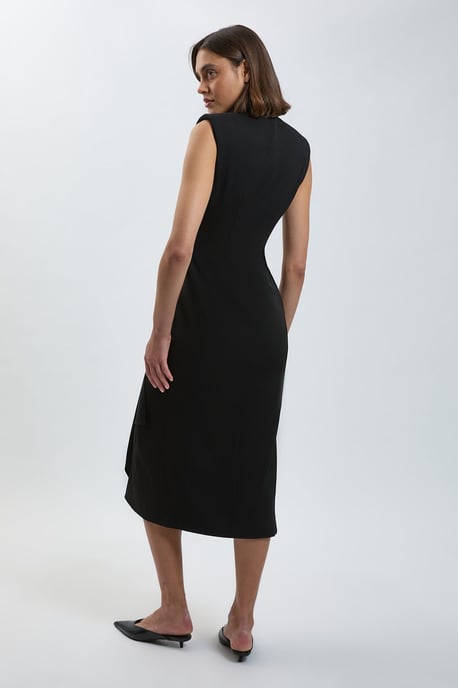 Trim Tailored Midi Pencil Dress - Image 3