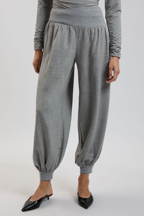 Wide Balloon Viscose Jersey Joggers - Image 2