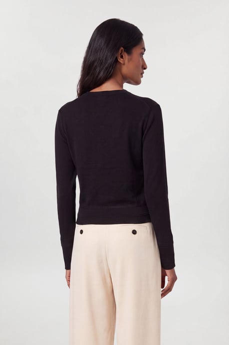 Forever Viscose Blend Knitted Long Sleeve Crew Neck Jumper - Image 2