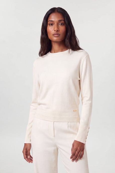 Forever Viscose Blend Knitted Long Sleeve Crew Neck Jumper - Image 4