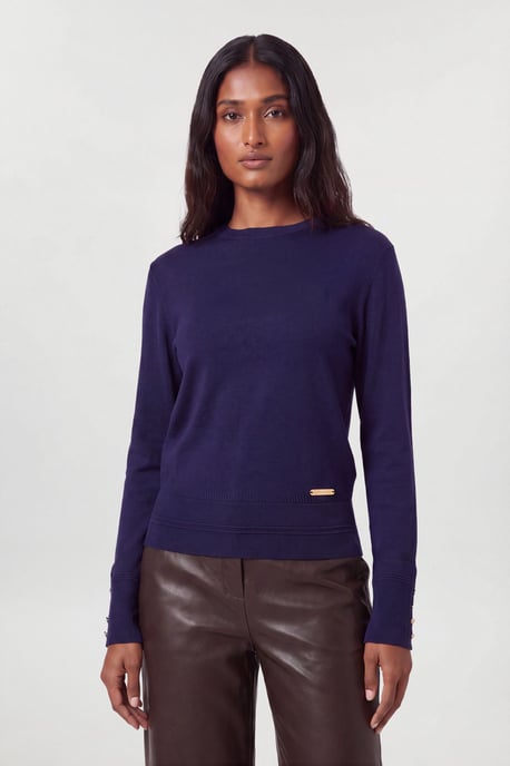 Forever Viscose Blend Knitted Long Sleeve Crew Neck Jumper - Image 4
