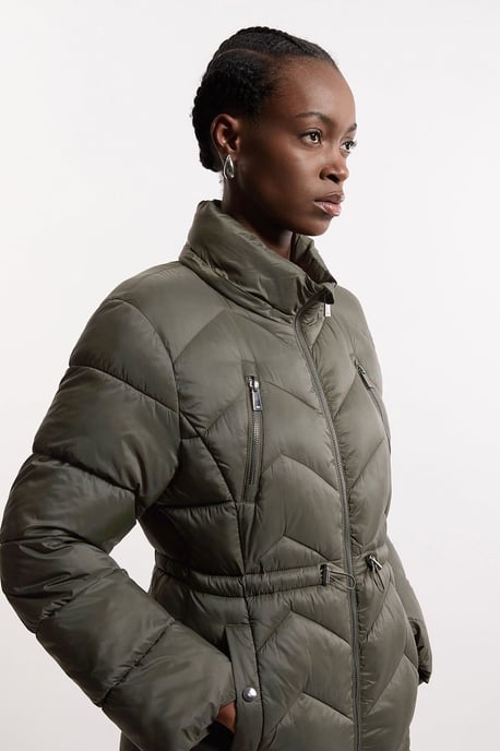 Lightweight Knee Length Packable Coat - Image 2