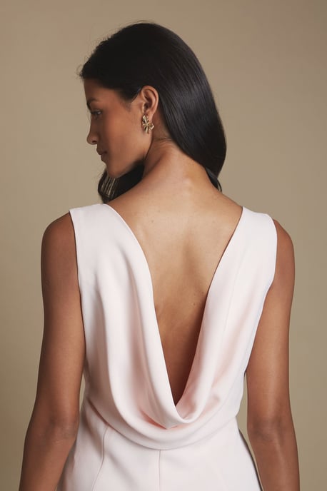 Coast Honoured Petite Sleeveless Cowl Back Maxi Bridesmaid Dress - Image 4