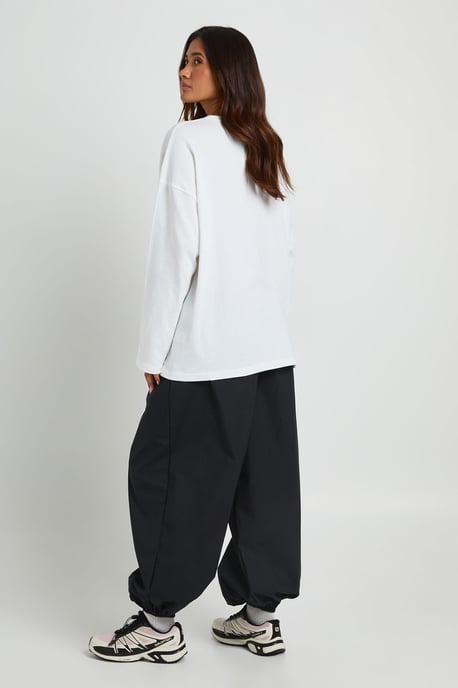 New York Printed Long Sleeve Oversized T-Shirt - Image 2