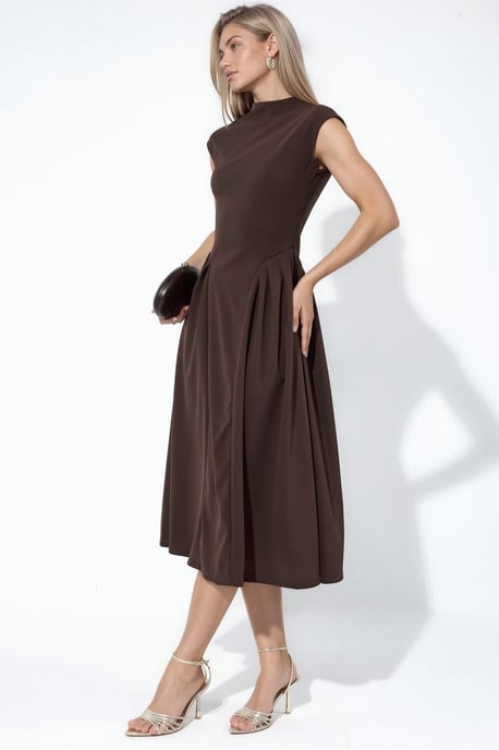 Textured Paneled Midi Dress - Image 2