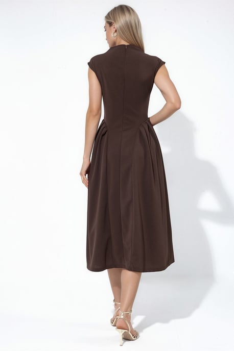 Textured Paneled Midi Dress - Image 3