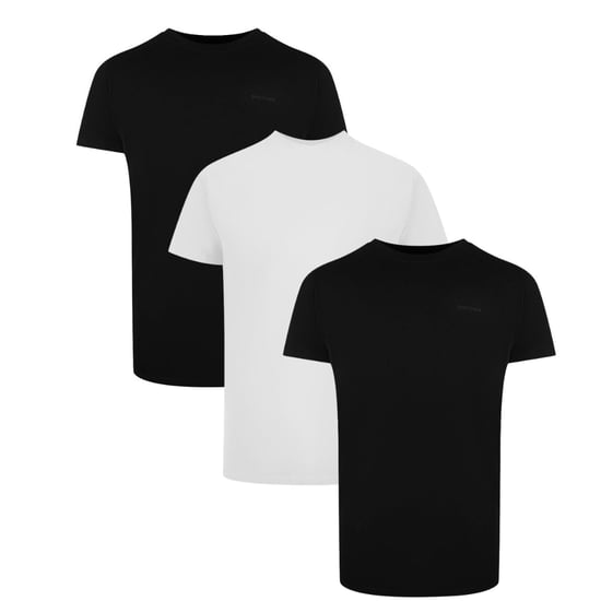 Korte Mouwen Logo Tri-Pack T-shirt in Zwart en Wit - Image 1