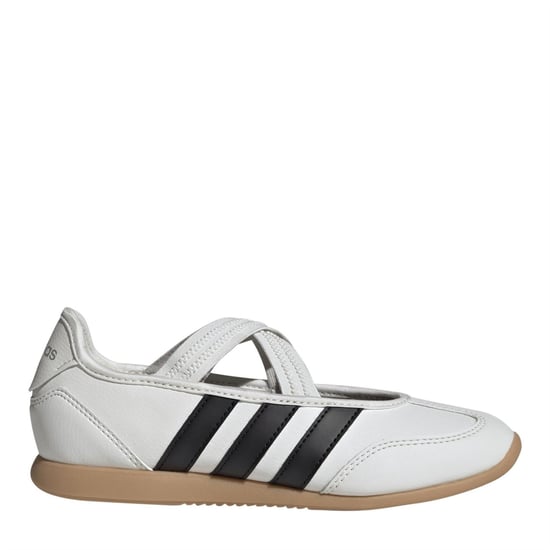 Girls adidas Barreda Mary Jane in White/Black - Image 1