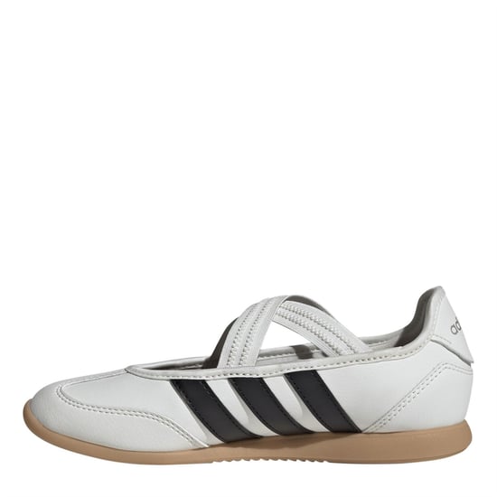 Girls adidas Barreda Mary Jane in White/Black - Image 2