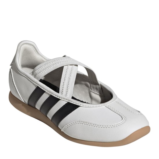 Girls adidas Barreda Mary Jane in White/Black - Image 3