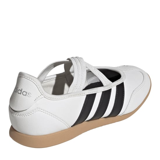 Girls adidas Barreda Mary Jane in White/Black - Image 4