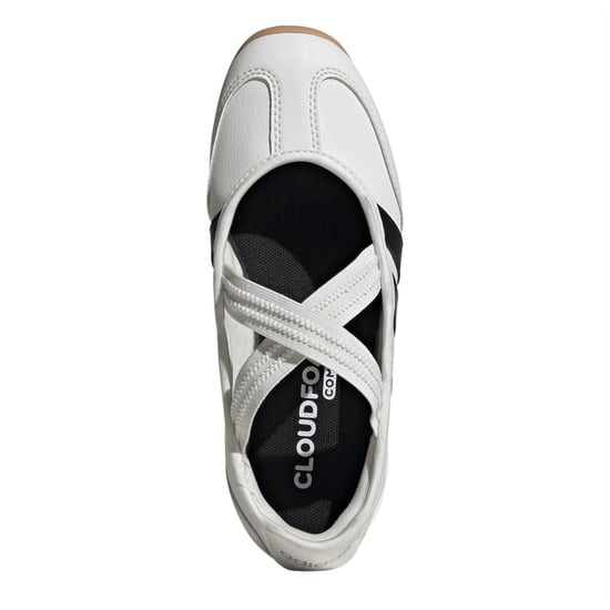 Girls adidas Barreda Mary Jane in White/Black - Image 5