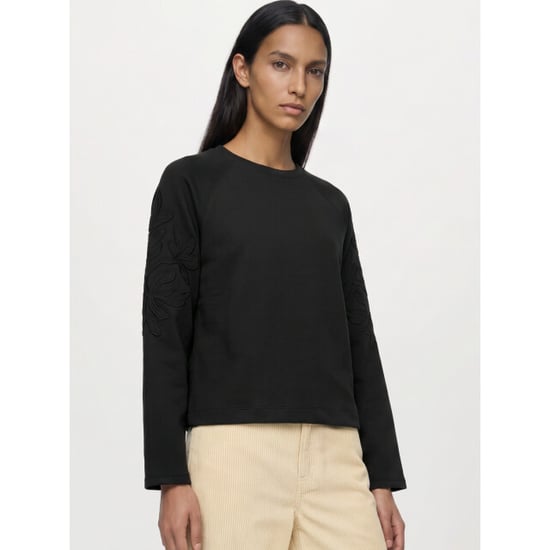 Object Objandrea re l/s o-neck emb top noo - Image 1