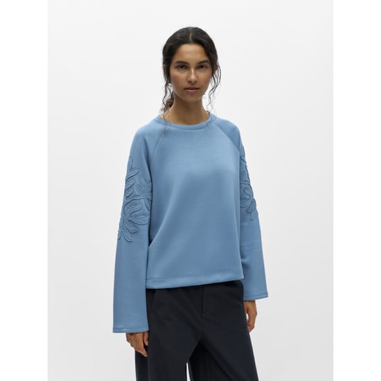 Object Objandrea re l/s o-neck emb top noo - Image 1