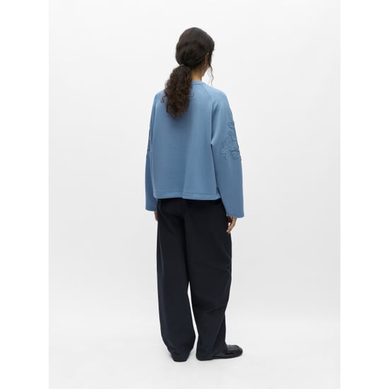 Object Objandrea re l/s o-neck emb top noo - Image 2