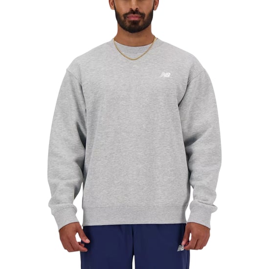 New Balance Mens Fleece Sweatshirt Embroidered Logo Pullover Relaxed Fit Jumper - Image 1