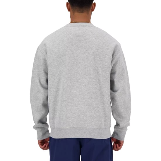 New Balance Mens Fleece Sweatshirt Embroidered Logo Pullover Relaxed Fit Jumper - Image 2