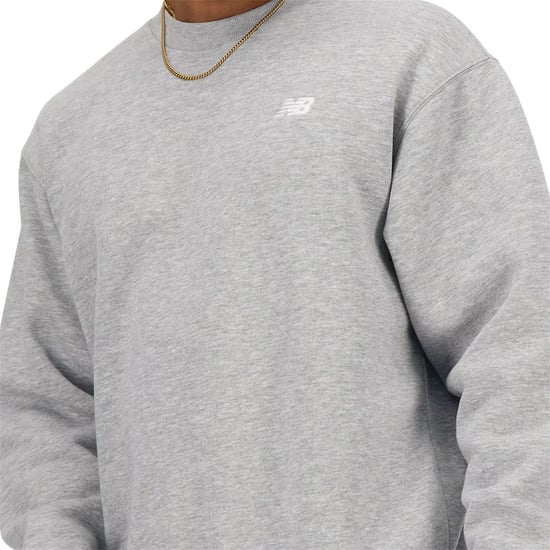 New Balance Mens Fleece Sweatshirt Embroidered Logo Pullover Relaxed Fit Jumper - Image 3