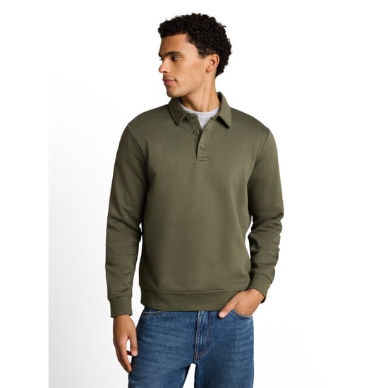 Tom Tailor Buttoned polo collar sweatshirt - Image 1