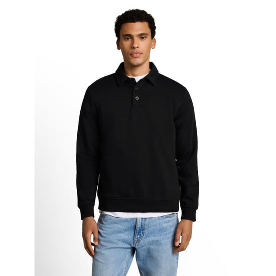 Tom Tailor Buttoned polo collar sweatshirt - Image 1