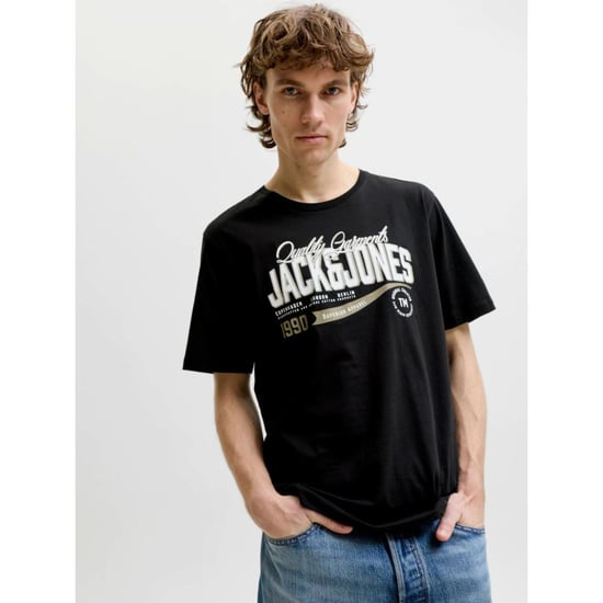 Jack & Jones Mens T-shirt Printed Logo Short Sleeve - Image 1