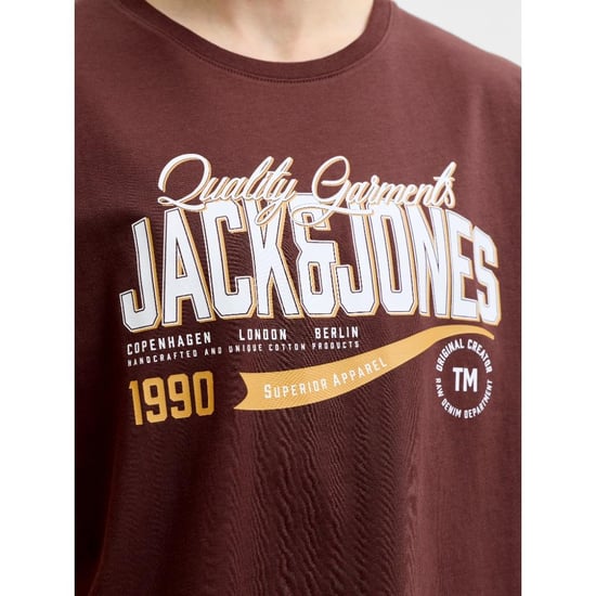 Jack & Jones Mens T-shirt Printed Logo Short Sleeve - Image 4
