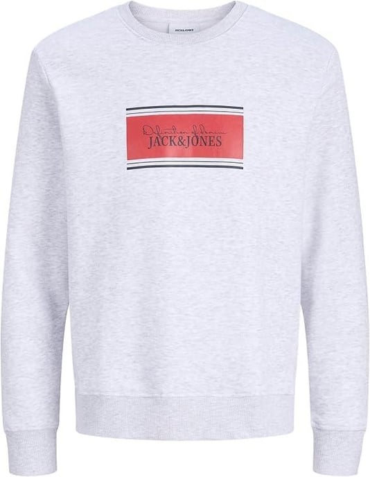 Jack & Jones Mens Crew Neck Sweatshirt Casual Pullover - Image 1