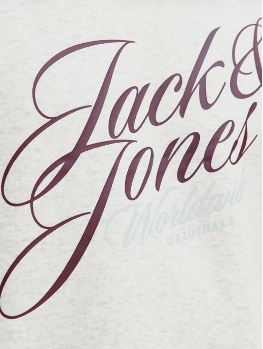 Jack & Jones Mens Crew Neck Sweatshirt Graphic Logo - Image 4