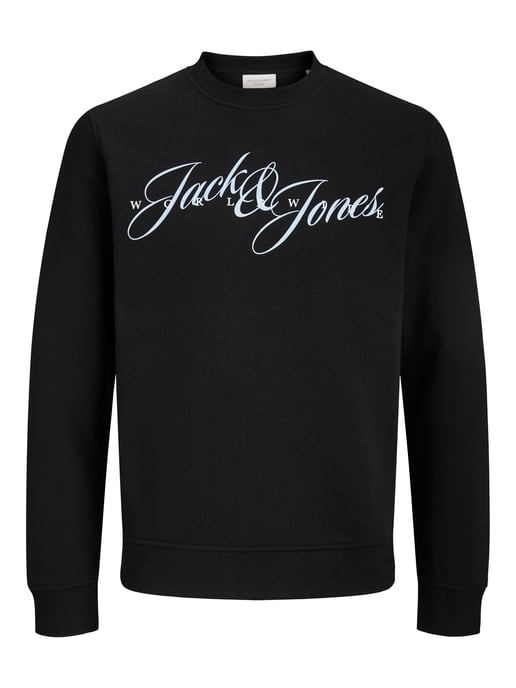 Jack & Jones Mens Crew Neck Sweatshirt Graphic Logo - Image 3