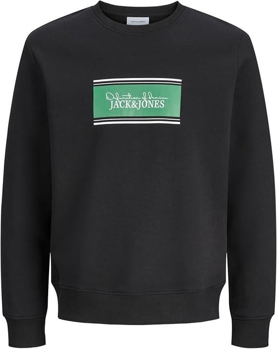 Jack & Jones Mens Crew Neck Sweatshirt Casual Pullover - Image 1