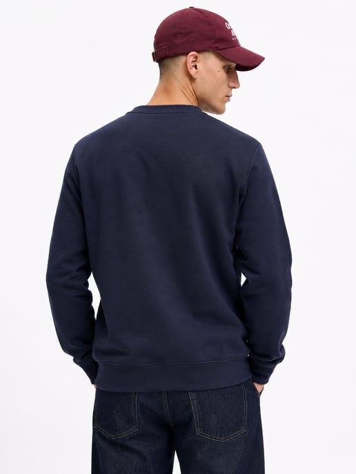 Jack & Jones Mens Crew Neck Sweatshirt Graphic Logo - Image 2