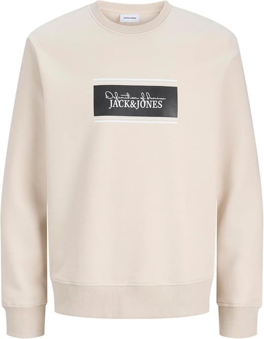 Jack & Jones Mens Crew Neck Sweatshirt Casual Pullover - Image 1