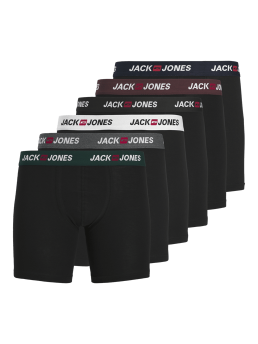Jack & Jones Men's Big Plus Size Boxers 6 Pack - Image 1