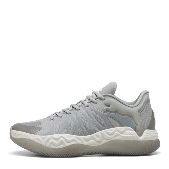 Men's Puma Hali 1 Basketball Trainers in Gray Echo-Fea - Image 2