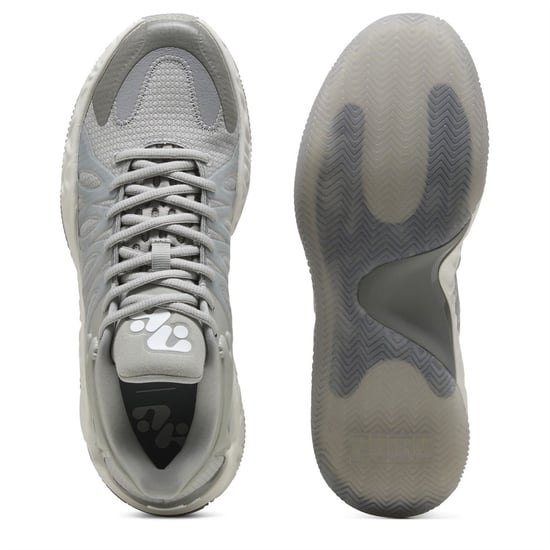 Men's Puma Hali 1 Basketball Trainers in Gray Echo-Fea - Image 4